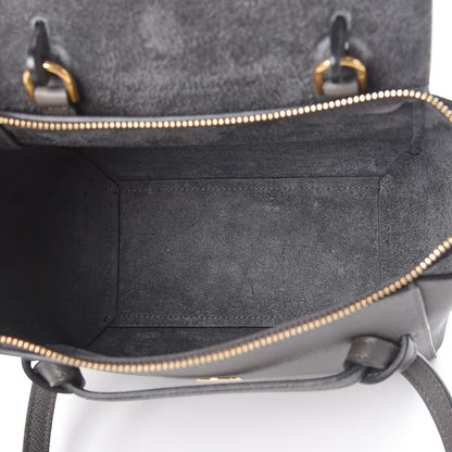 Celine Grained Calfskin Nano Belt Bag Grey 5 of 9