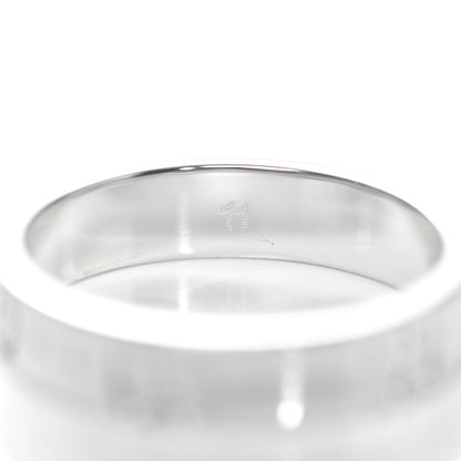 Gucci 18K White Gold 4mm Icon Thin Band Ring 51 5.75 6 of 7