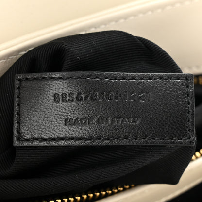 Saint Laurent Calfskin Y Quilted Monogram Toy Loulou Crossbody Bag Crema Soft 7 of 11