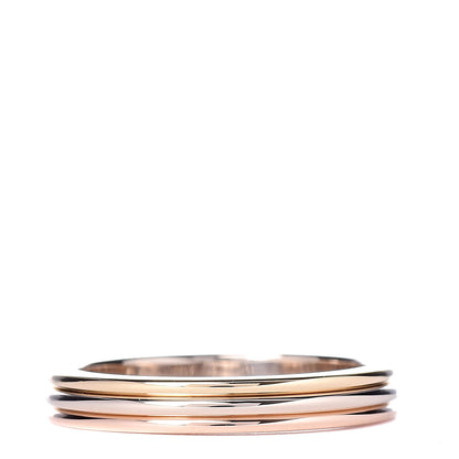 Cartier 18K Pink White Yellow Gold 3.5mm Vendome Louis Cartier Wedding Band Ring 48 4.5 1 of 6