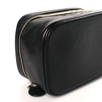 Chanel Caviar CC Vanity Cosmetic Case Black 9 of 10