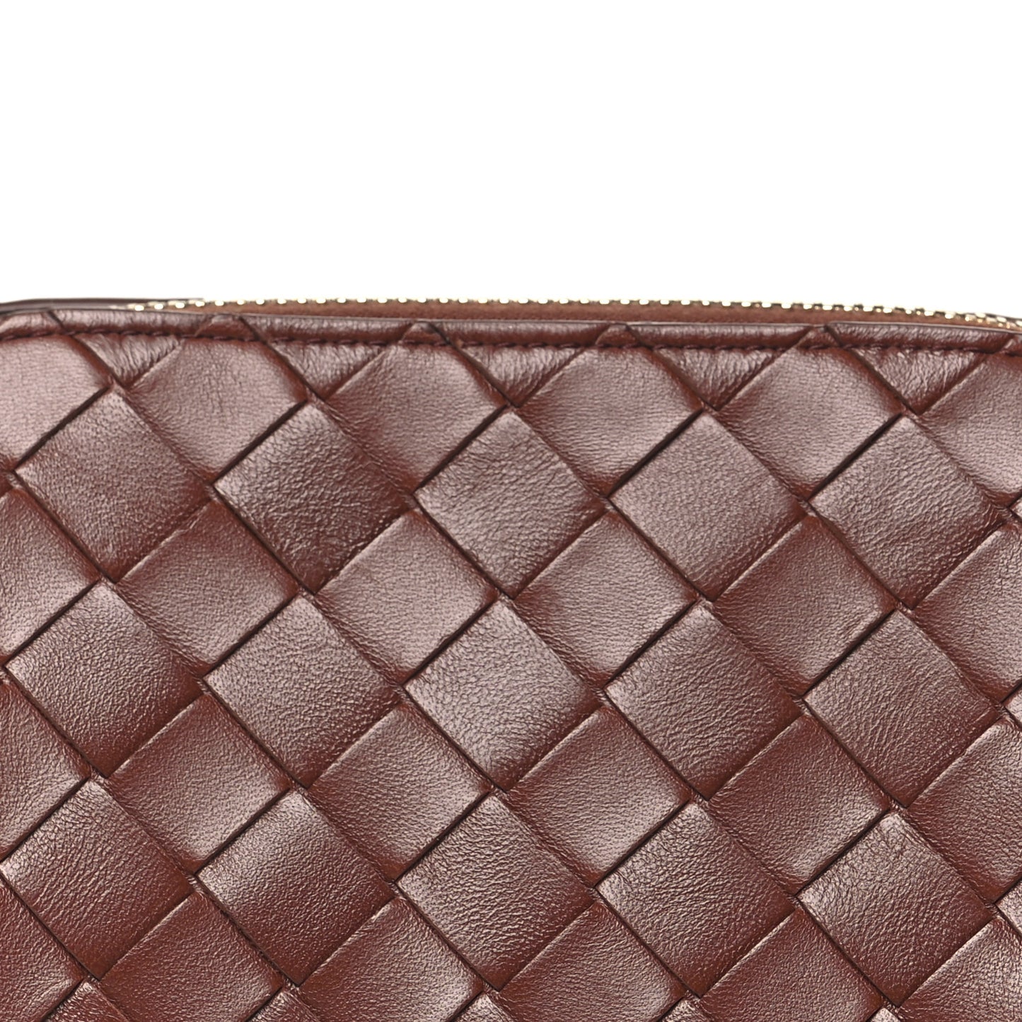 Nappa Intrecciato Concert Pouch Sapele