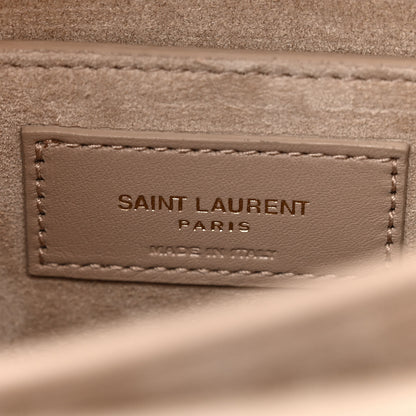 Saint Laurent Calfskin Medium Monogram Sunset Dark Beige 6 of 12
