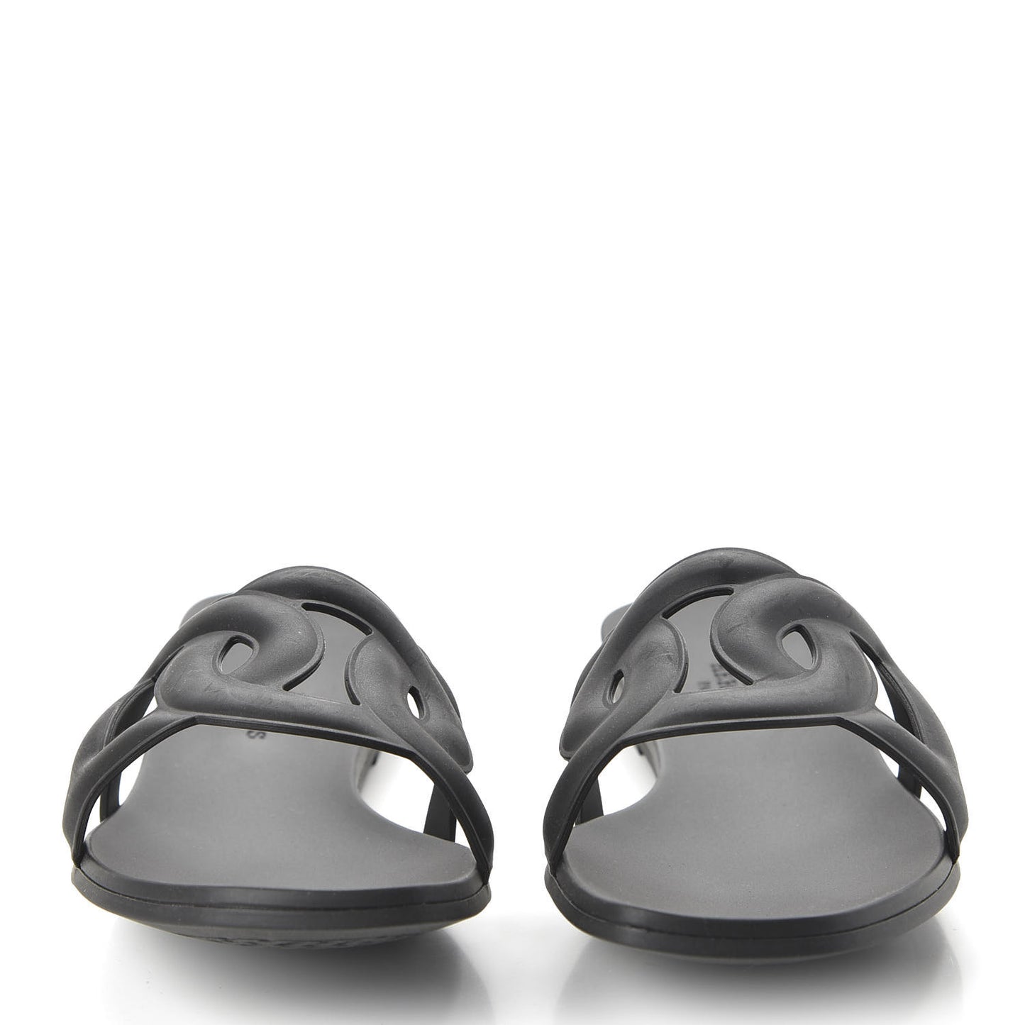 Rubber Aloha Sandals 36 Black