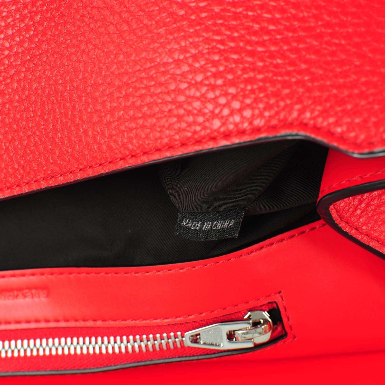 Alexander Wang Calfskin Large Marion Red Silver Hardware 7 of 7