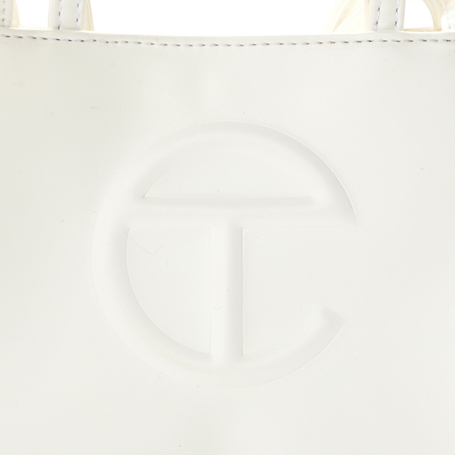 Telfar Vegan Leather Small Shopping Bag White 8 of 10