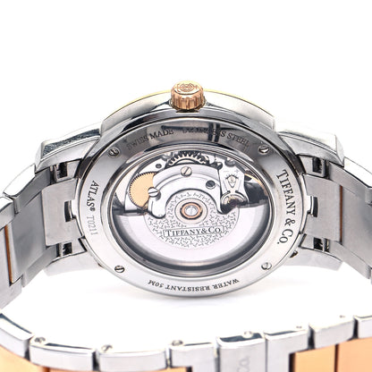 Tiffany Stainless Steel 18K Yellow Gold 37mm Atlas 3-Hand Automatic Watch 4 of 4