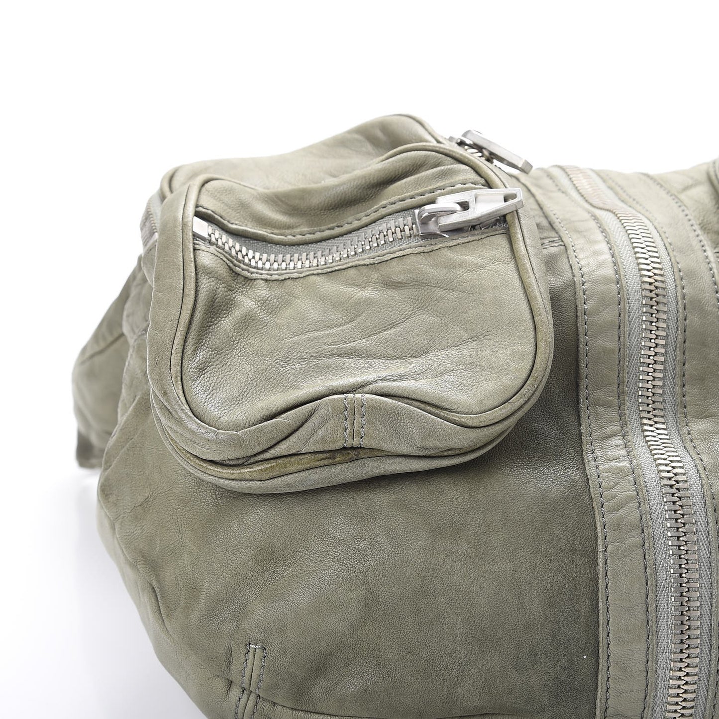 Lambskin Donna Hobo Shoulder Bag Green