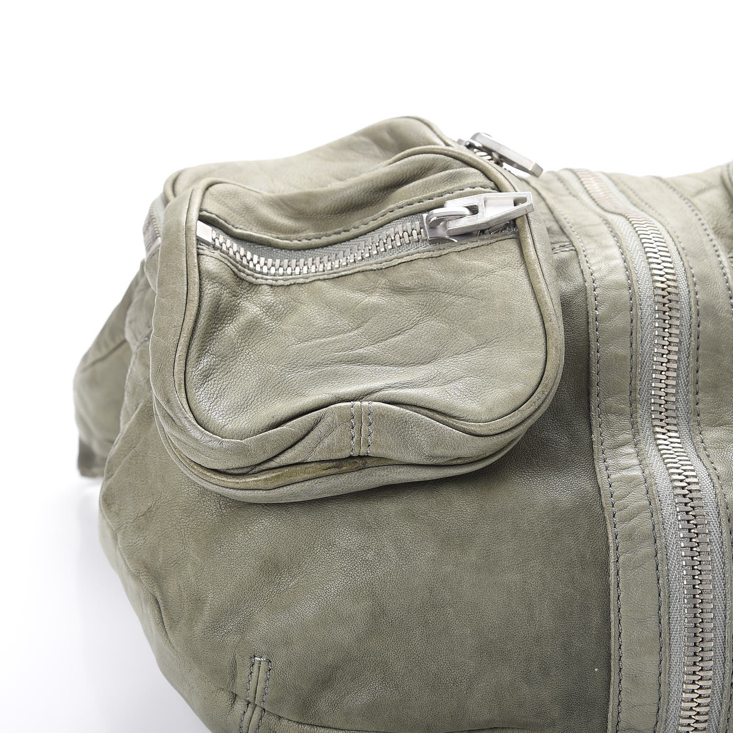 Alexander Wang Lambskin Donna Hobo Shoulder Bag Green 12 of 13