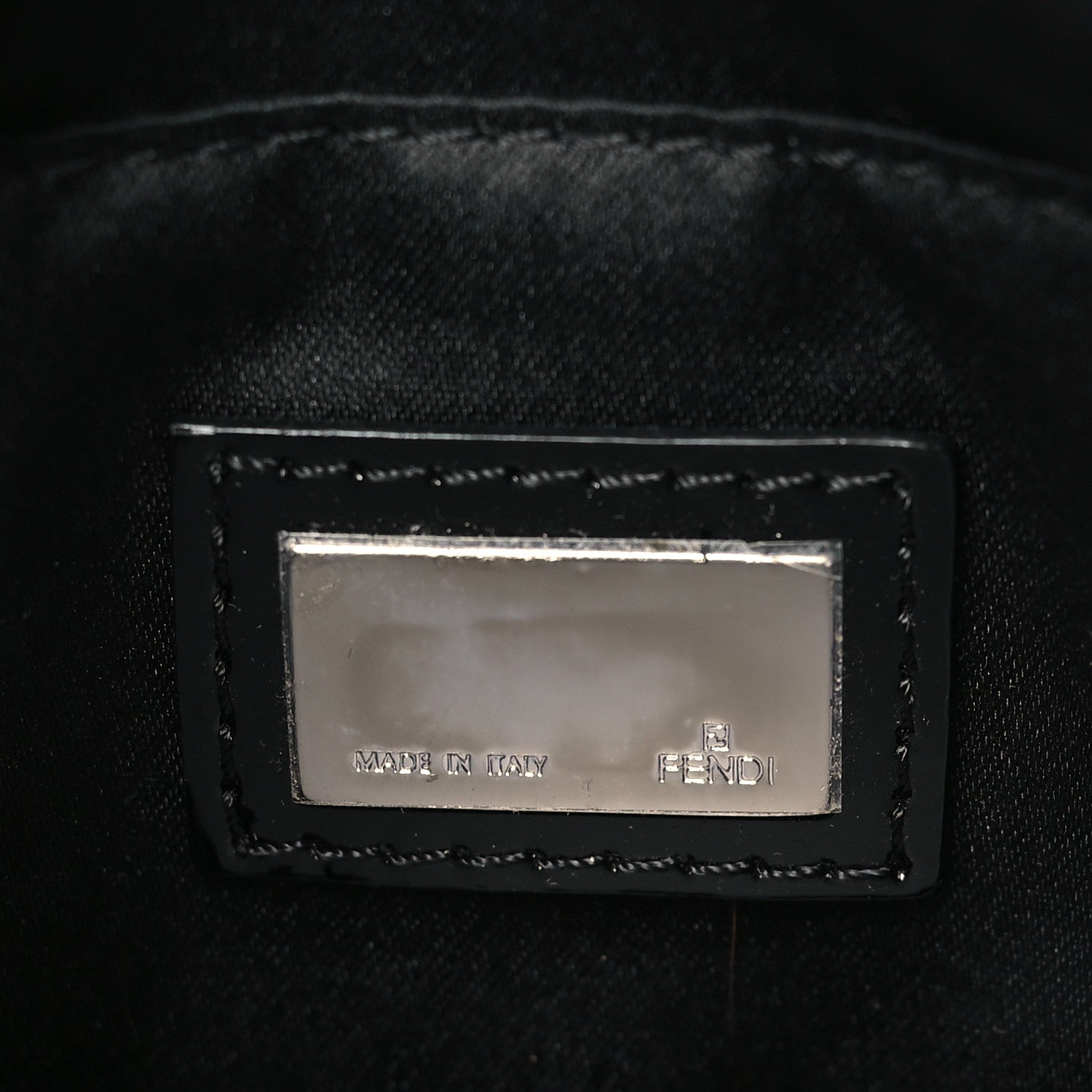 Fendi Mink Fur FF Mini Mama Baguette Black 5 of 8
