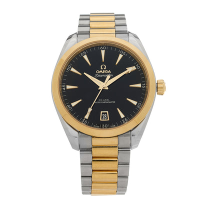 Omega Stainless Steel 18K Moonshine Gold 41mm Seamaster Aqua Terra 150M Chronometer Automatic Watch Black 220.20.41.21.01.001 1 of 5