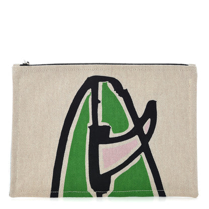 Hermes Toile Flat Waikiki Pouch 1 of 6