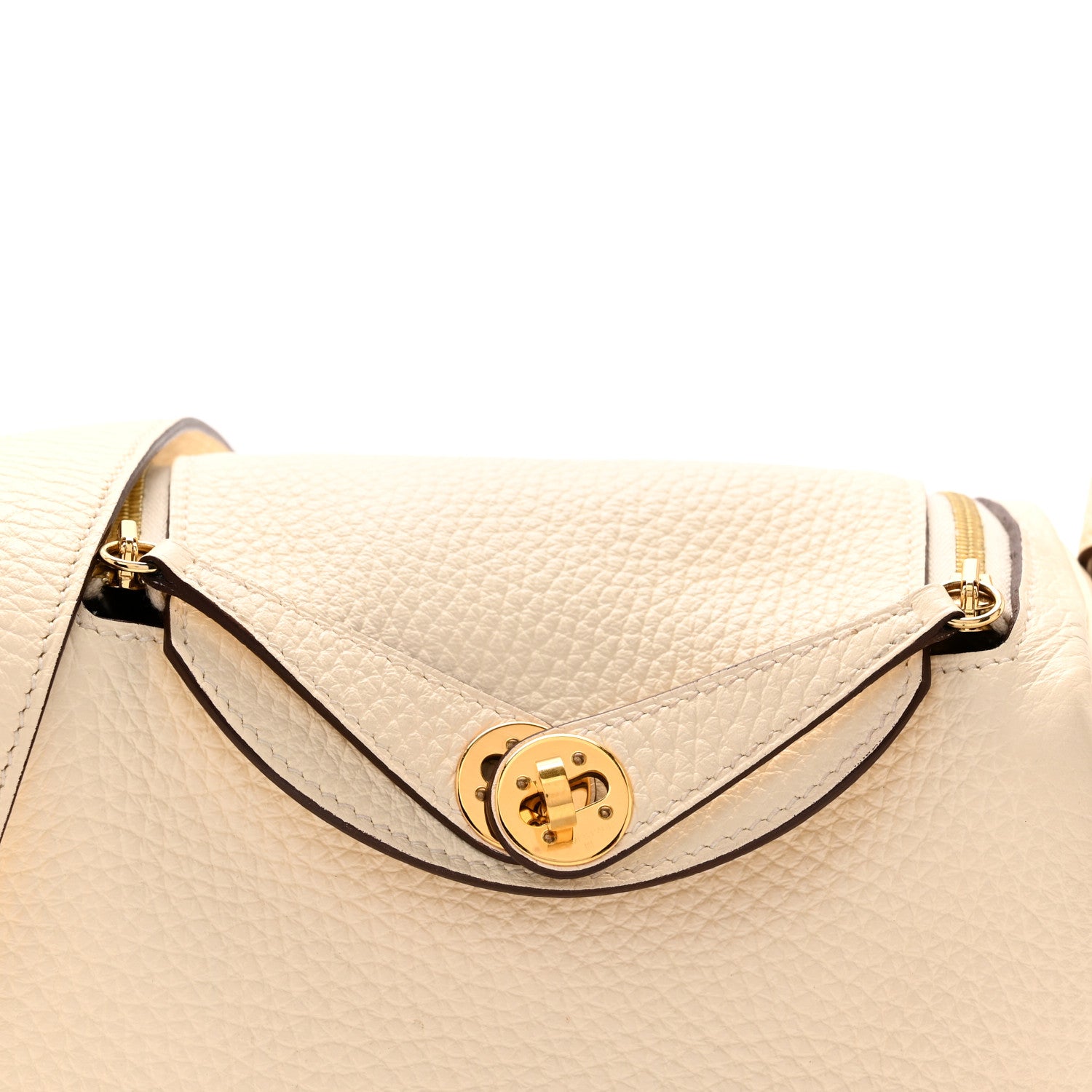 Hermes Taurillon Clemence Mini Lindy 20 Nata 7 of 12