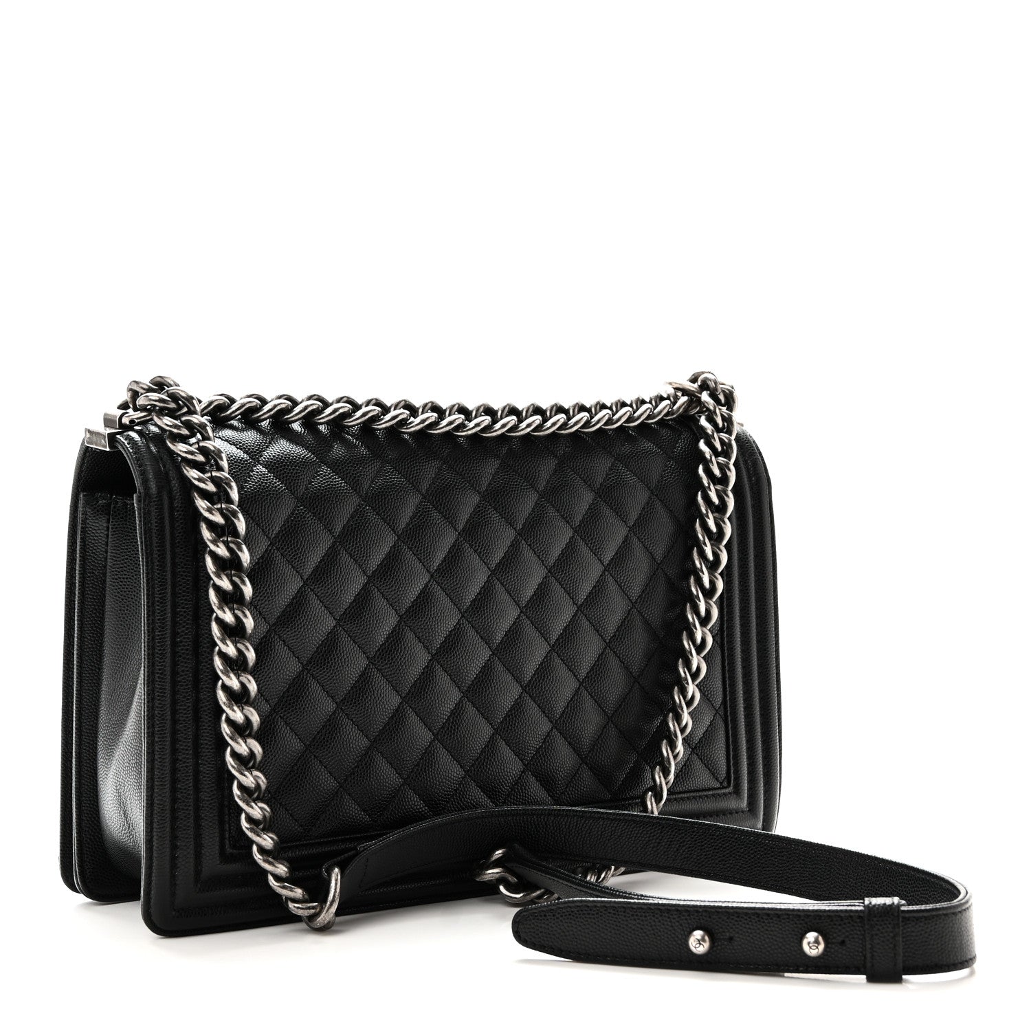 Chanel Caviar Quilted New Medium Boy Flap Black 3 of 10