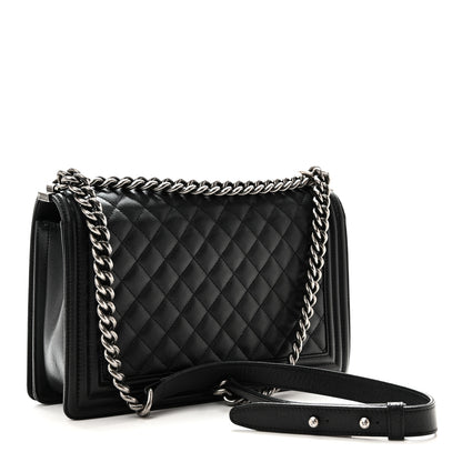 Chanel Caviar Quilted New Medium Boy Flap Black 3 of 10