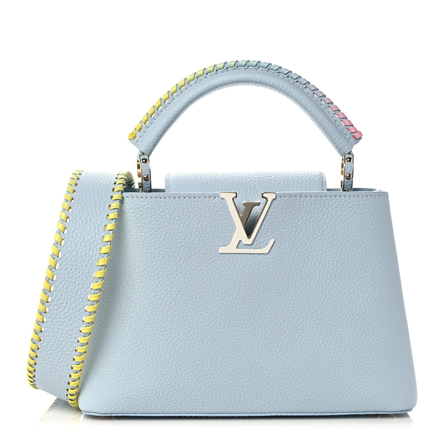 Louis Vuitton Taurillon Capucines BB Wisteria Light Blue 1 of 11
