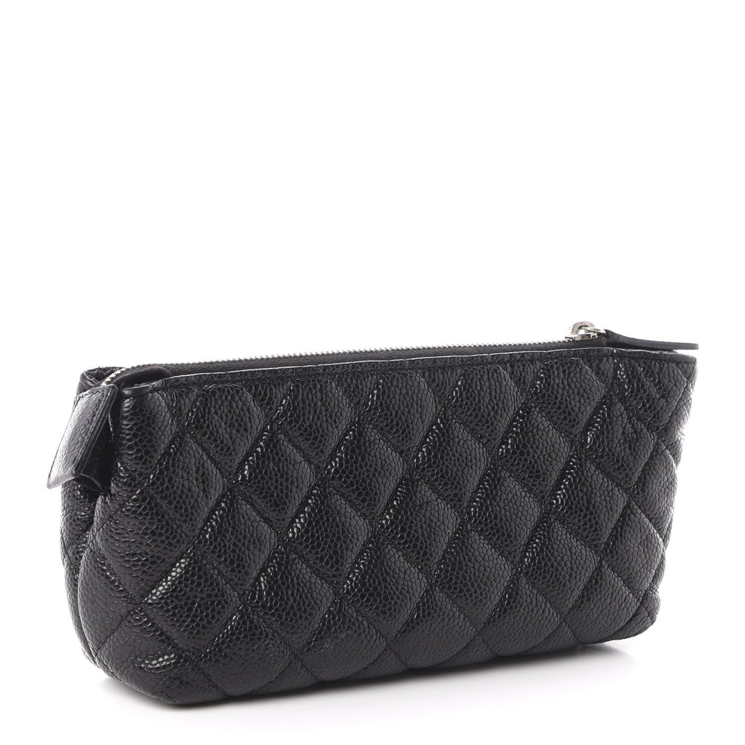 Chanel Caviar Quilted Cosmetic Case Black 3 of 9