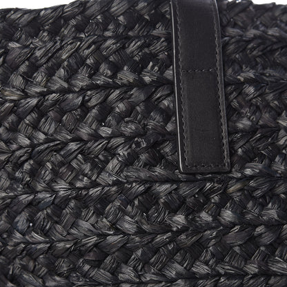 Saint Laurent Raffia Medium Panier Bag Black 14 of 14