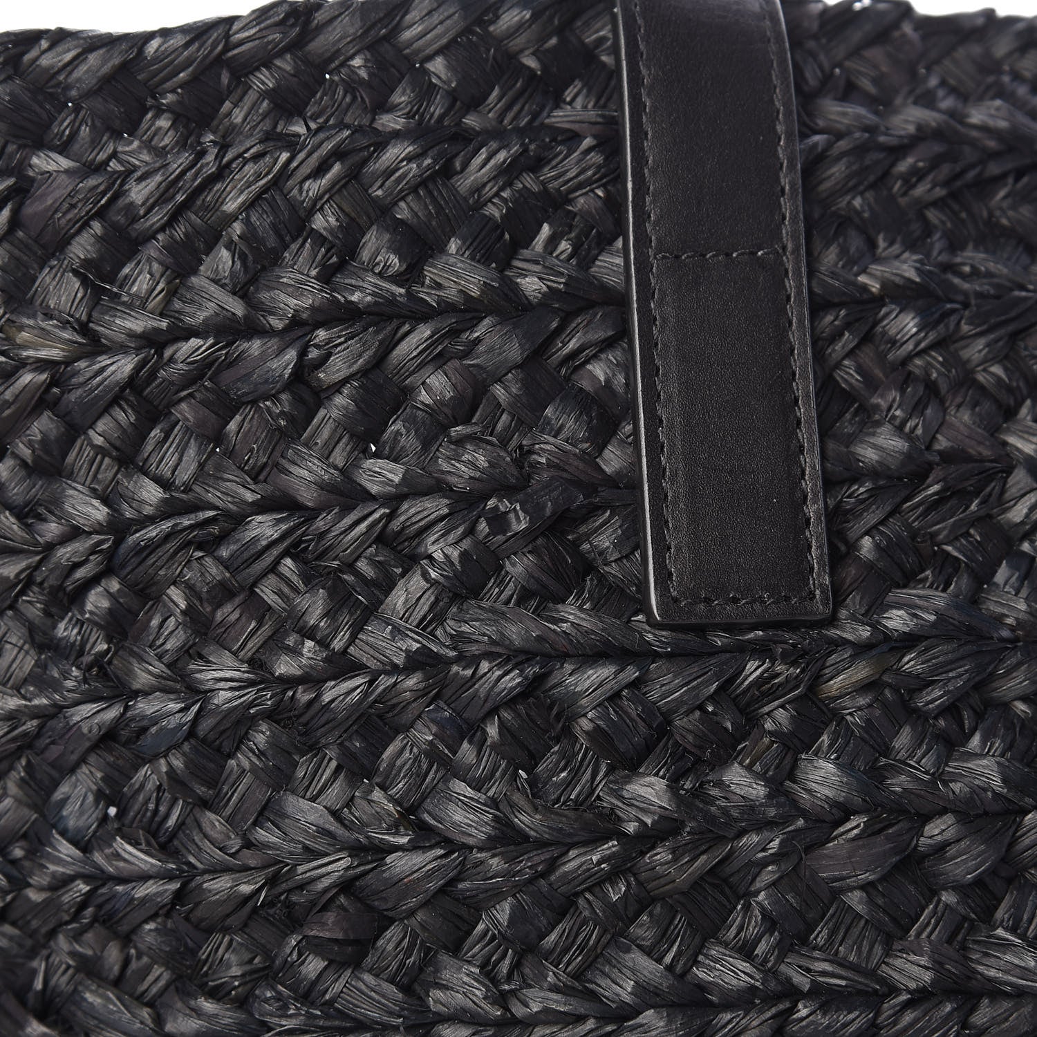 Saint Laurent Raffia Medium Panier Bag Black 14 of 14