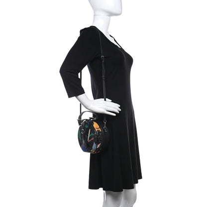 Louis Vuitton Calfskin Splash Print Petite Boite Chapeau Black 2 of 10