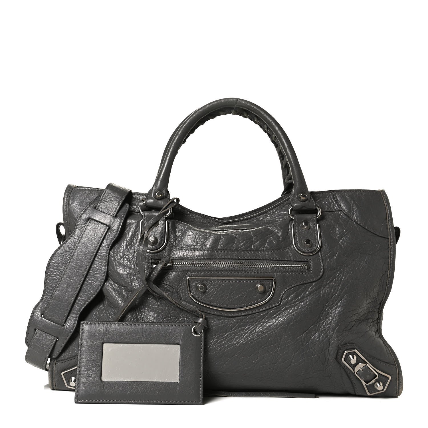 Balenciaga Agneau Silver Metallic Edge Hardware City Gris Cendre 1 of 12