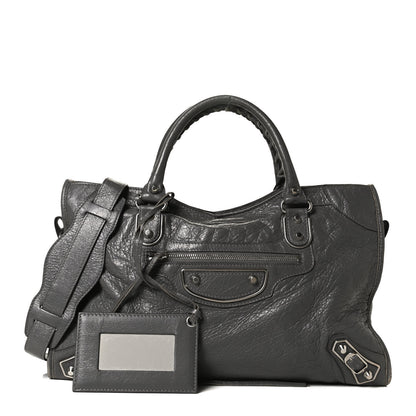 Balenciaga Agneau Silver Metallic Edge Hardware City Gris Cendre 1 of 12