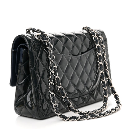 Chanel Patent Quilted Medium Double Flap Navy 3 of 14