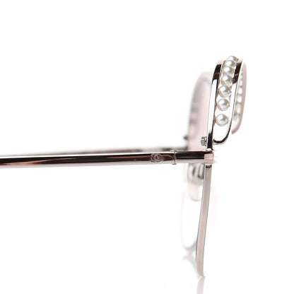 Chanel Pearl Sunglasses 4246-H Pink Gold 5 of 9