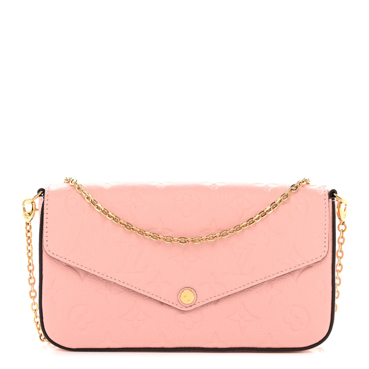 Louis Vuitton Empreinte Pochette Felicie Chain Wallet Rose Poudre 1 of 11
