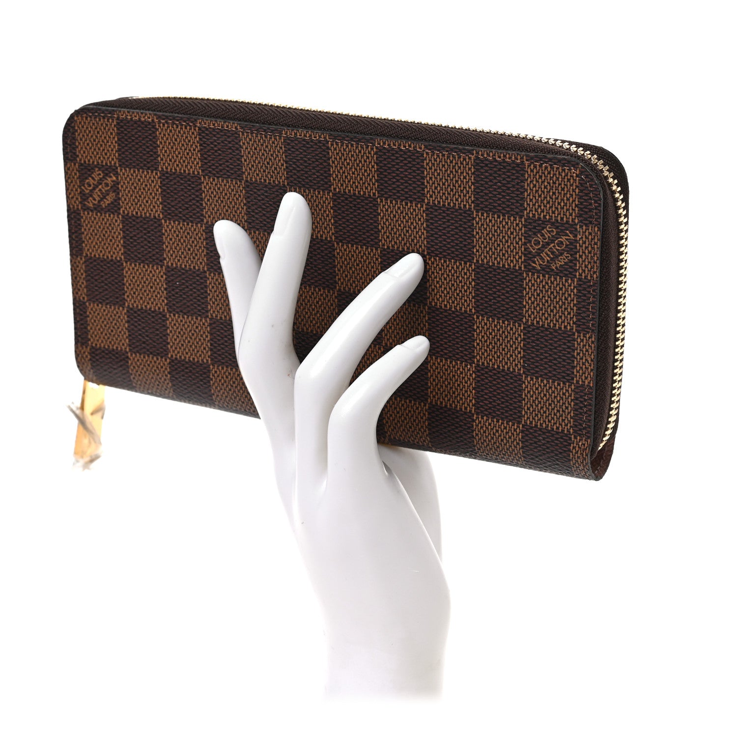 Louis Vuitton Damier Ebene Zippy Wallet Rose Ballerine 2 of 6