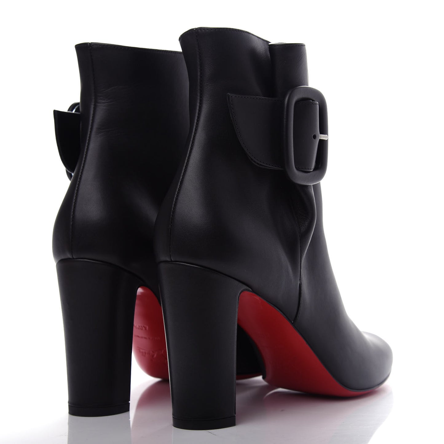Calfskin Tres Olivia 85 Ankle Boots 40.5 Black