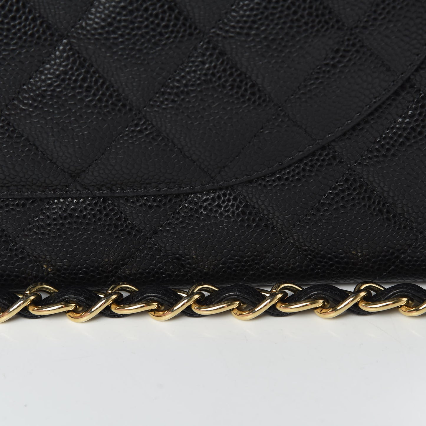 Caviar Quilted Maxi Double Flap Black