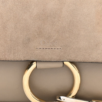Chloe Suede Calfskin Small Faye Shoulder Bag Motty Grey 7 of 12