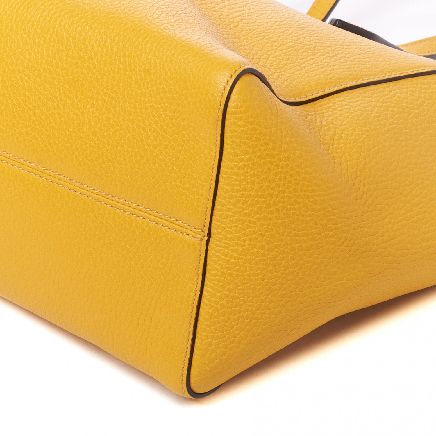 Gucci Dollar Calfskin Small Swing Tote Yellow 5 of 7