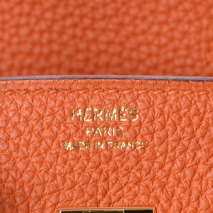 Hermes Togo Birkin 25 Orange 19 of 30