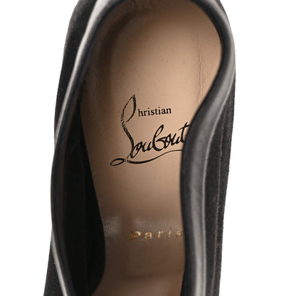 Christian Louboutin Canvas Calfskin Chaotic 100 Ankle Boots 38 Black 7 of 7