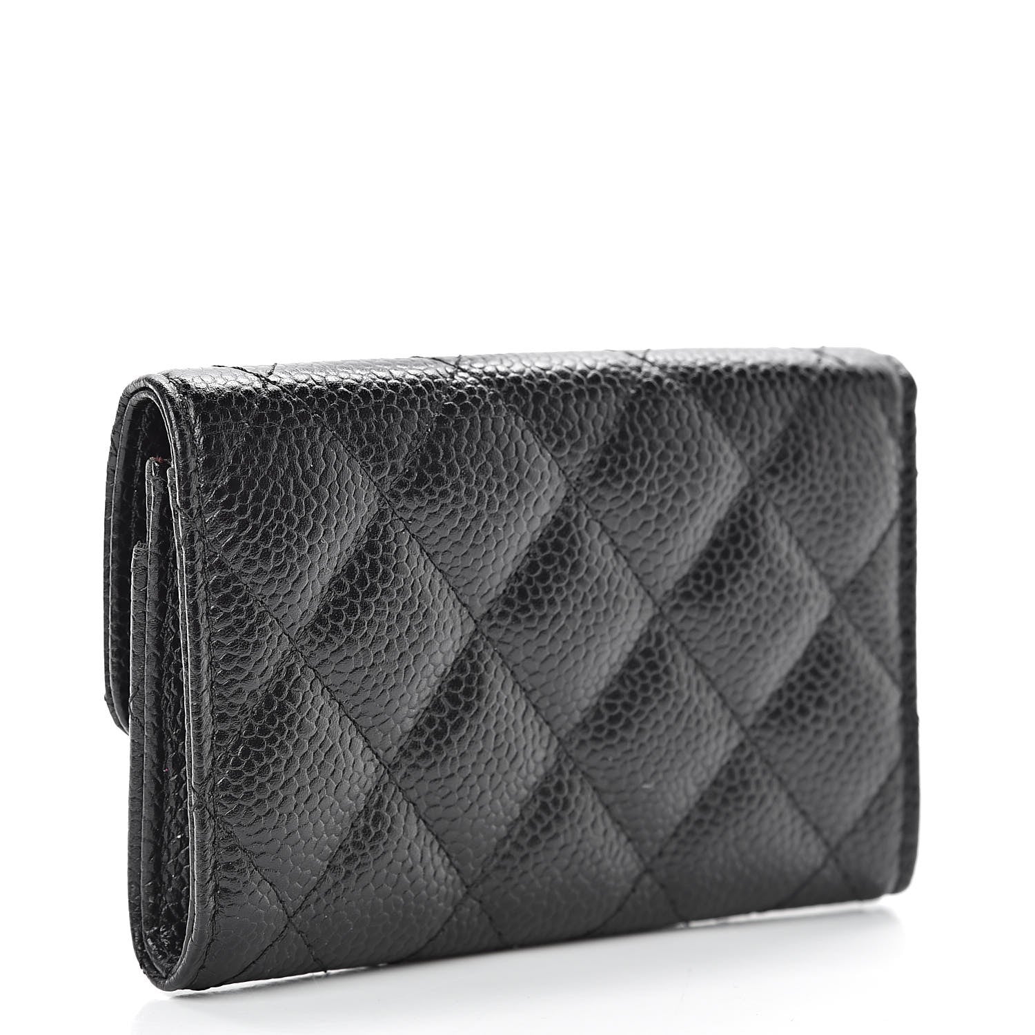 Chanel Caviar Quilted Flap Card Holder Black 3 of 10