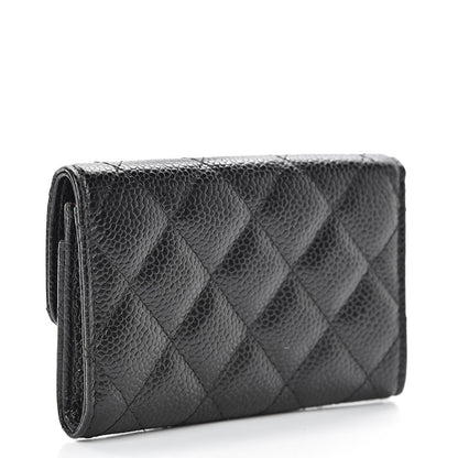 Chanel Caviar Quilted Flap Card Holder Black 3 of 10
