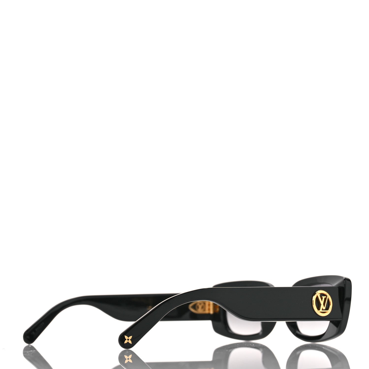 Louis Vuitton Acetate LV Circle Cat Eye Sunglasses Z2109W Black 4 of 8