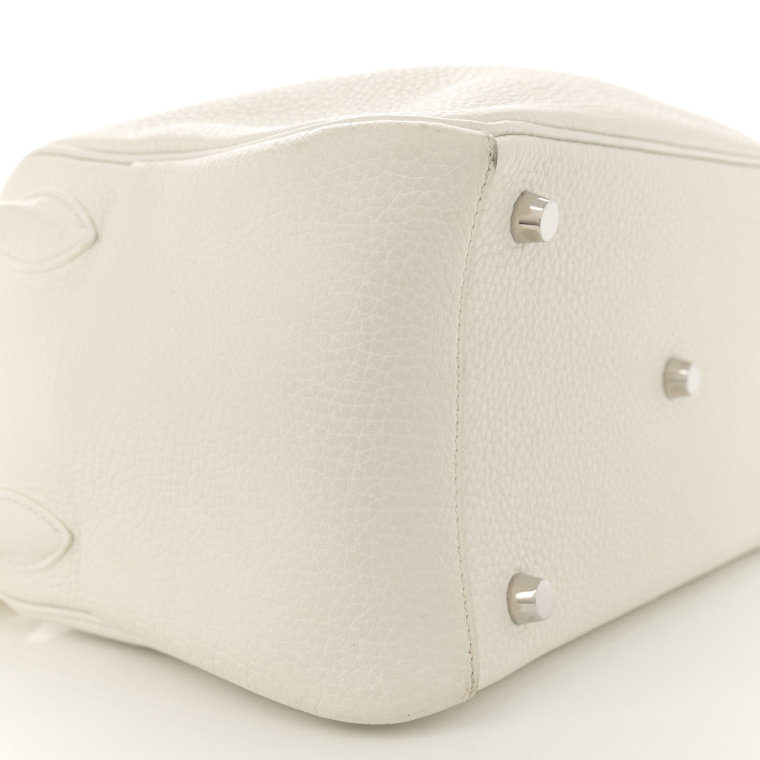 Hermes Taurillon Clemence Lindy 26 White 9 of 14
