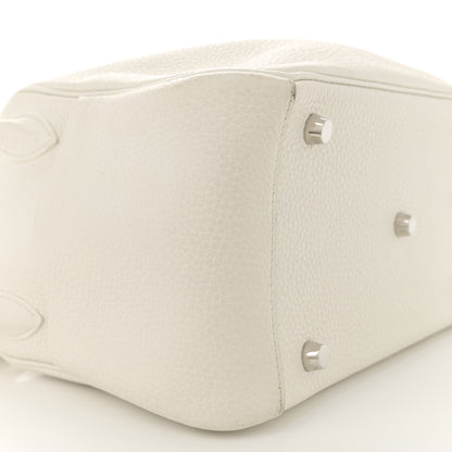 Hermes Taurillon Clemence Lindy 26 White 9 of 14