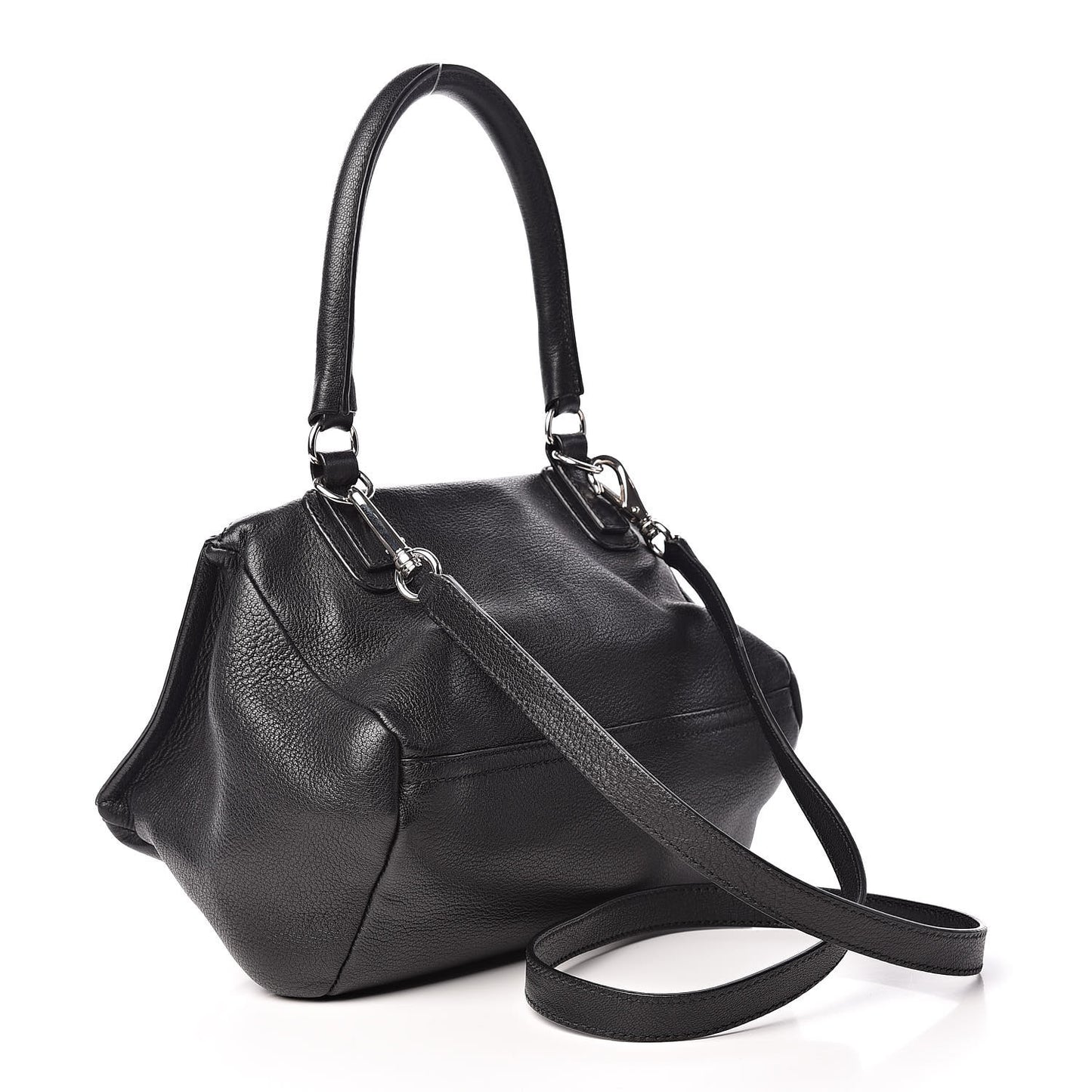 Sugar Goatskin Small Pandora Black