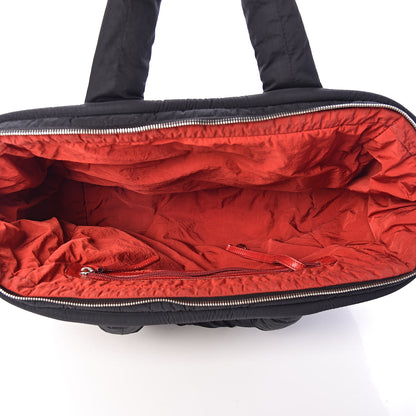 Chanel Nylon Quilted Coco Cocoon Bowler Black 5 of 10