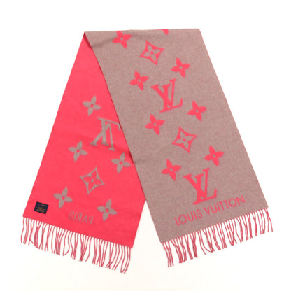 Louis Vuitton Cashmere Monogram Reykjavik Scarf White Pink 2 of 3