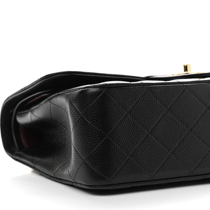 Chanel Caviar Quilted Jumbo Double Flap Black 9 of 11
