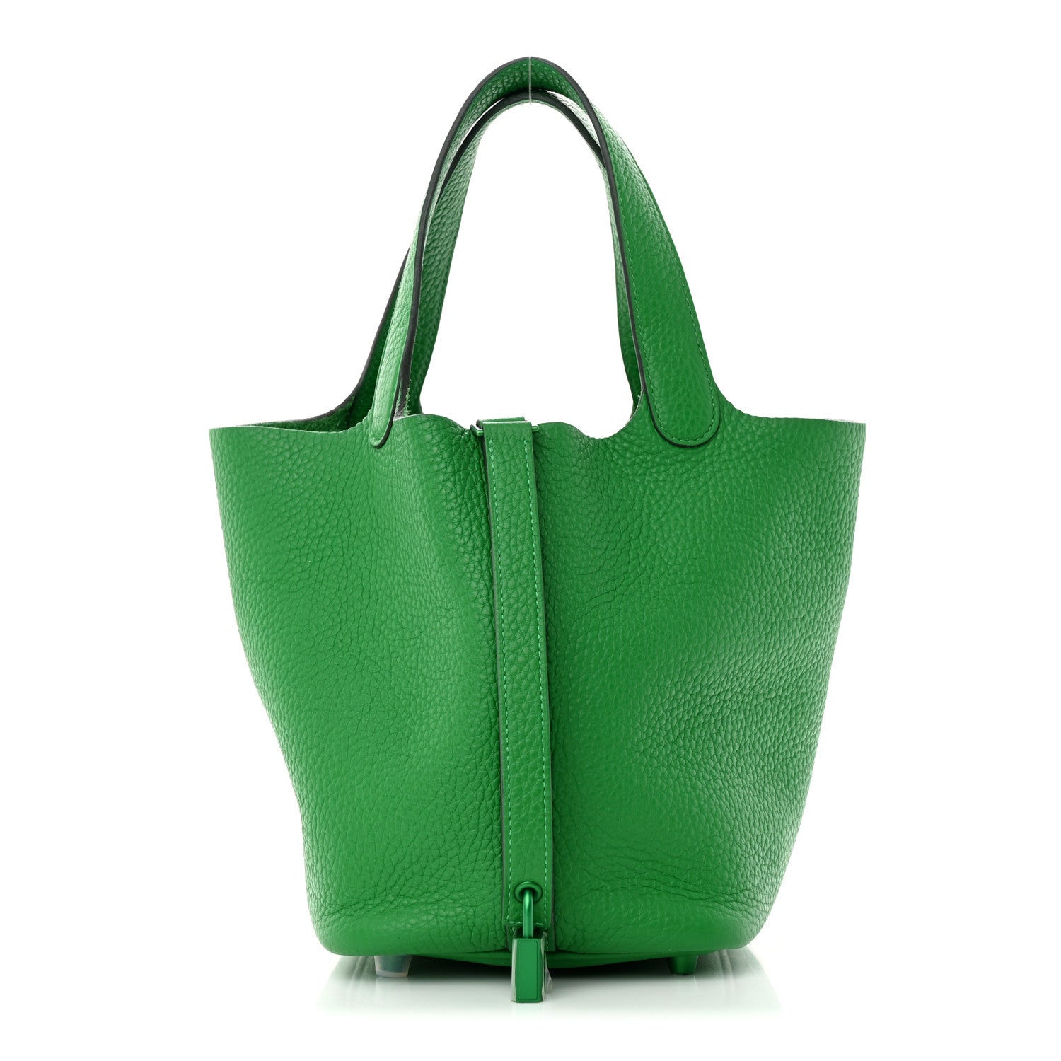 Hermes Taurillon Clemence Monochrome Picotin Lock 18 PM Bambou 1 of 12