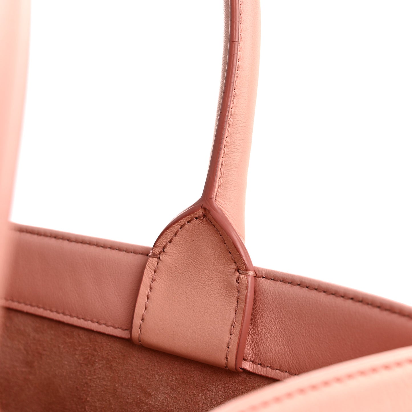 Gradient Smooth Calfskin Embossed Medium Book Tote Pink