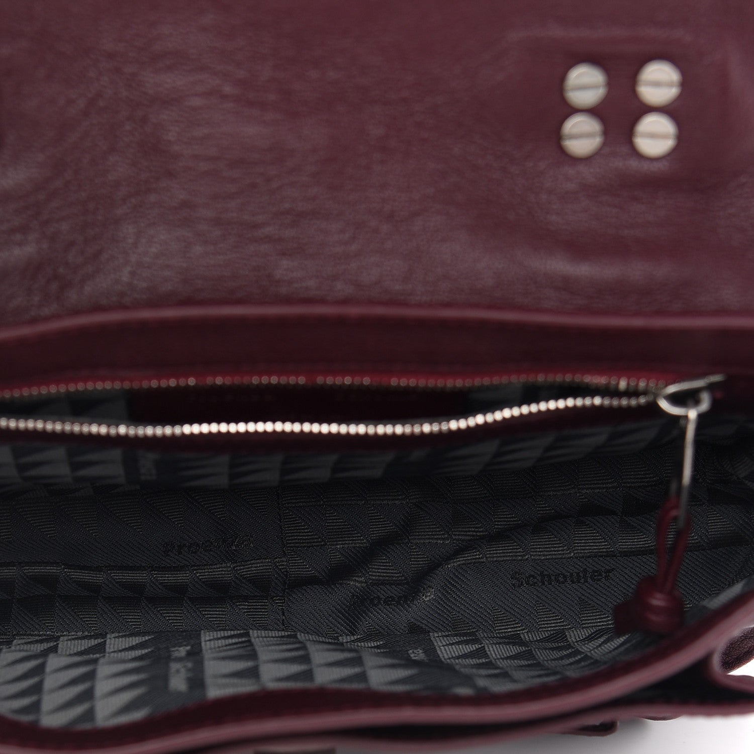 Proenza Schouler Lambskin Tiny PS1 Satchel Oxblood 5 of 11