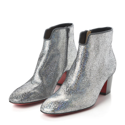 Christian Louboutin Glitter Disco 70S Ankle Boots 39 Silver 3 of 8
