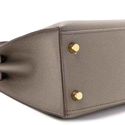Hermes Epsom Kelly Sellier 25 Etain 10 of 11